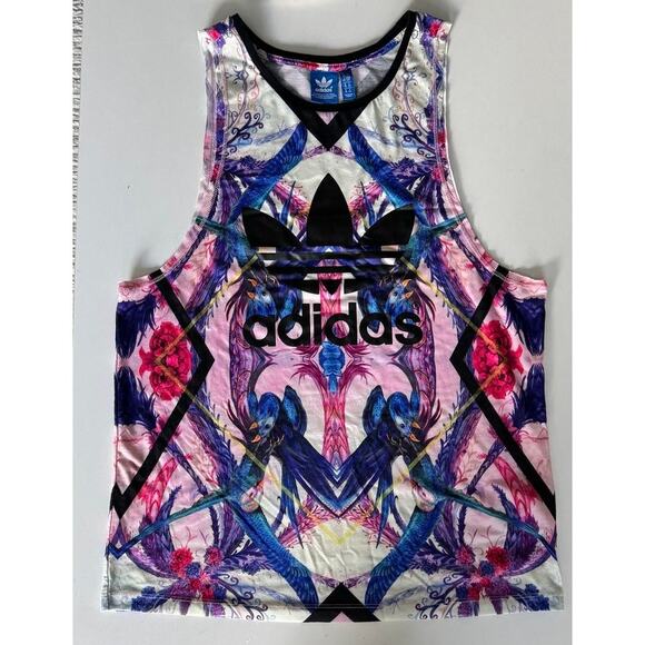 Adidas Originals x Farm Rio Tropical Bird Print Tank Top-Size S - Picture 7 of 16